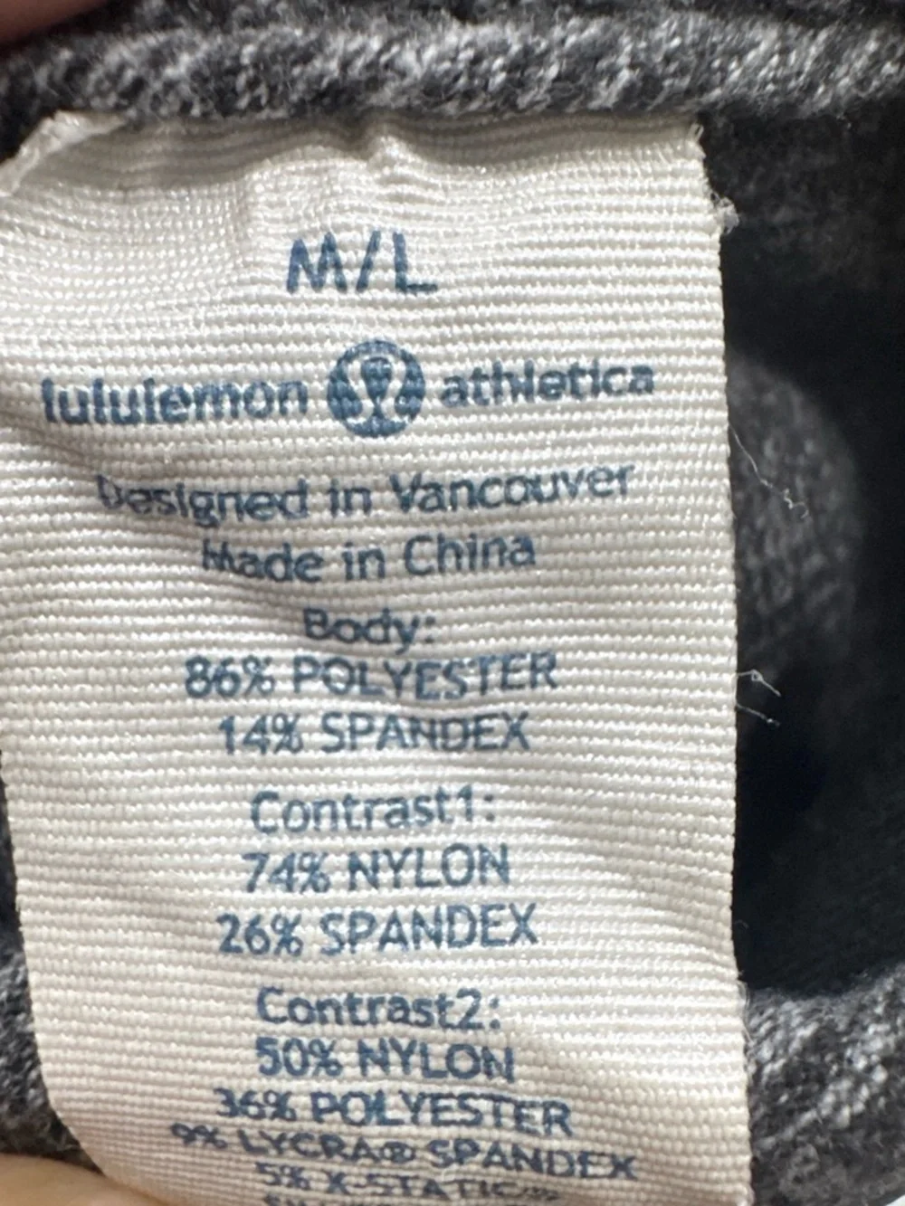 lululemon athletica Black and Heather Gray Running Gloves